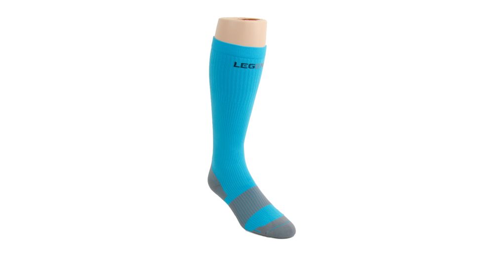 Legend Compression Wear LEGEND Compression Performance Socks, Aqua, Extra Large, NSN N, LPS4AQ