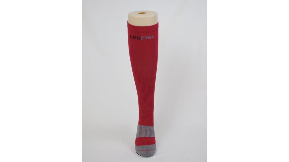 Legend Compression Wear LEGEND Compression Performance Socks, Red, Extra Large, NSN N, LPS4RD