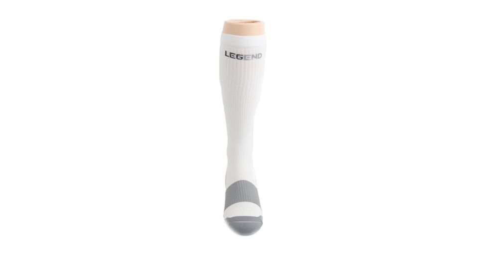 Legend Compression Wear LEGEND Compression Performance Socks, White, Extra Large, NSN N, LPS4WH