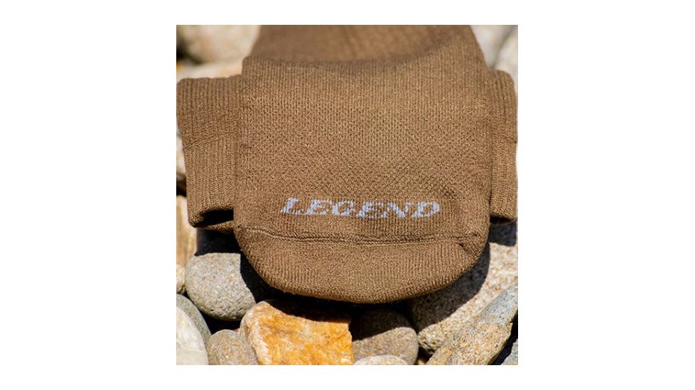 Legend Compression Wear LEGEND Warm Weather Compression Tactical Boot Sock, Coyote Brown, Large LWW3CB
