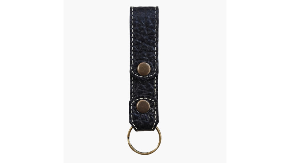 Lejon Snap Leather Keychain, Black, VB-611