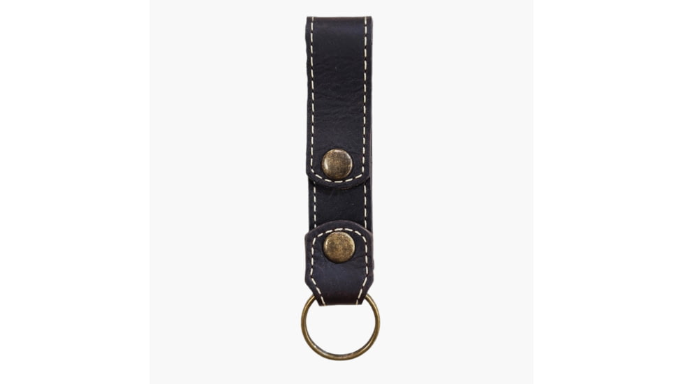 Lejon Snap Leather Keychain, Dark Chocolate, VB-614