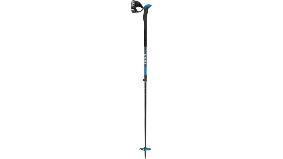 Leki Aergonlite 2 Vertical Trekking Poles-Black/Blue-145 cm