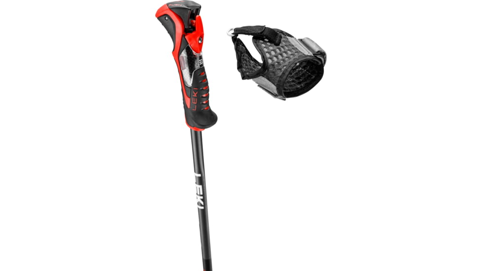 Leki Airfoil 3D Poles Trekking Poles, 115cm, Black/Red, 65367951115