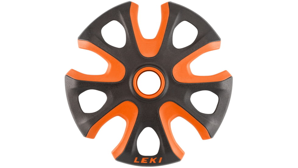 Leki Big Mountain Ski Basket-Black/Orange