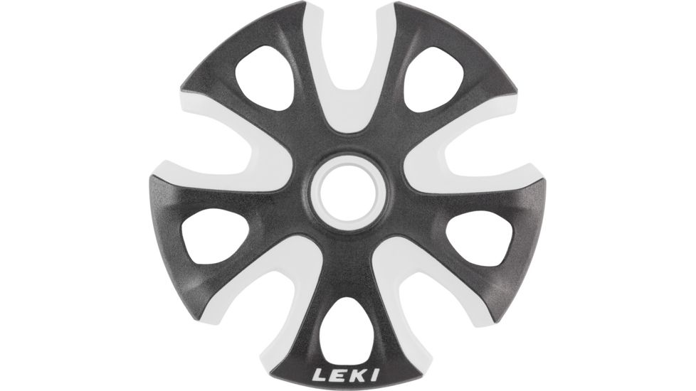 Leki Big Mountain Ski Basket-Black/White