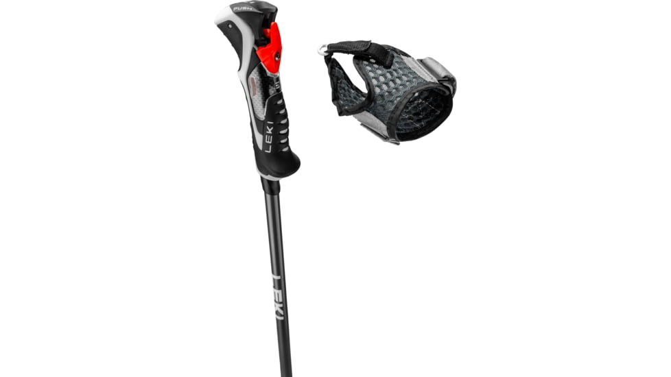 Leki Carbon 14 3D Trekking Poles, 125cm, Black/Red, 65367901125