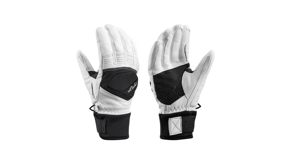 Leki Copper S Gloves - Women's, White/Black, Medium, 650801201080