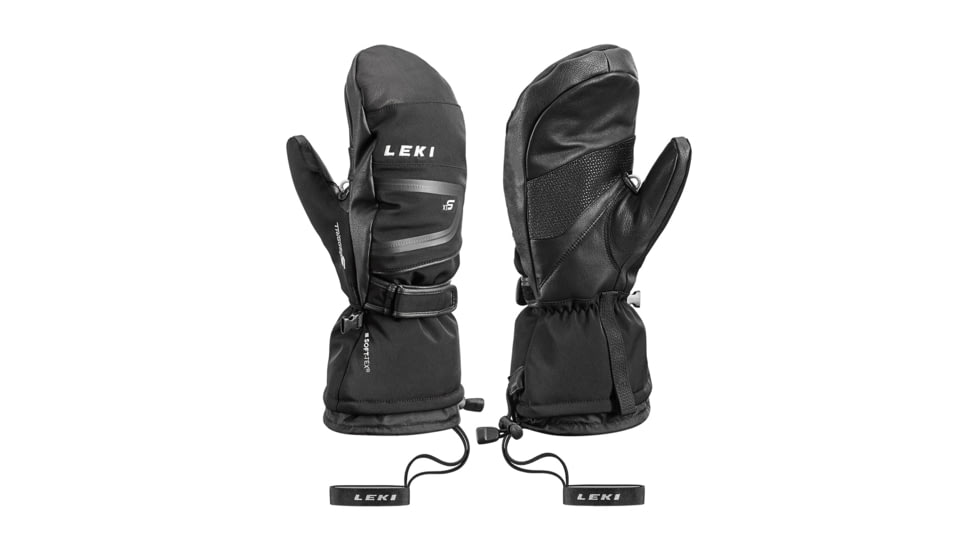 Leki Detect S Mitt Gloves - Men's, Black, Large, 643841601090