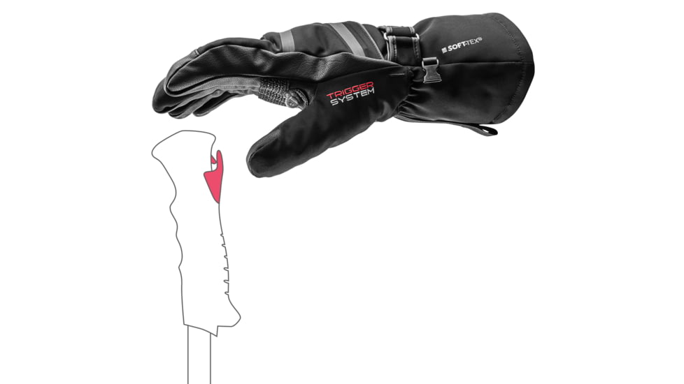 Leki Detect S Trekking Poles, Black, 7, 653841301070