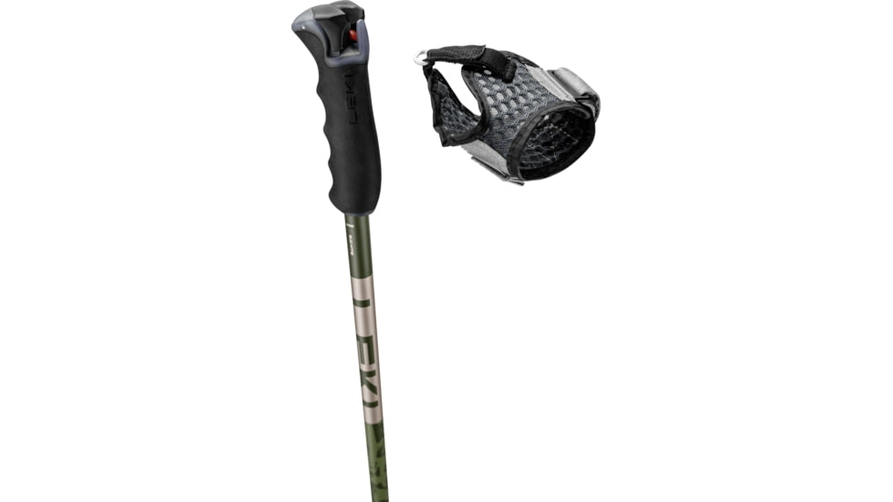 Leki Detect S Trekking Poles, Green/Copper, 120 cm, 65368113120