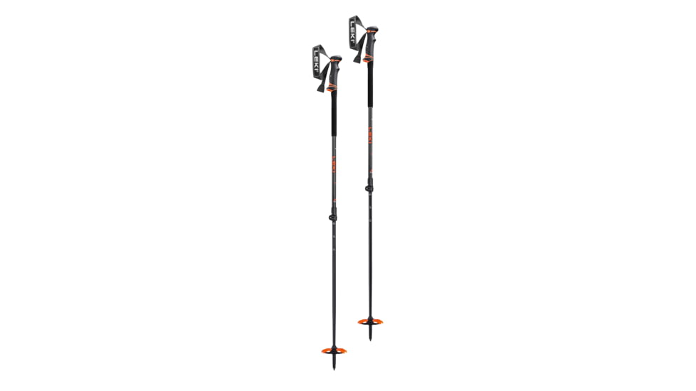 Leki Helicon Lite Ski Poles, 110 - 145cm, Neon Orange/Black, 65227431