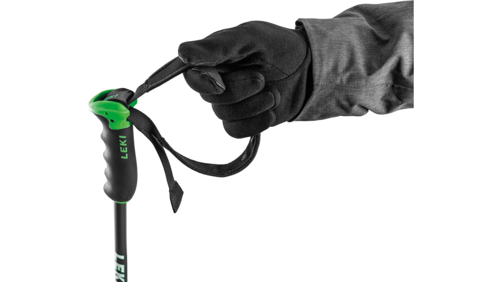 Leki Neolite Airfoil Ski Poles, Black/Green, 115, 64948242-115