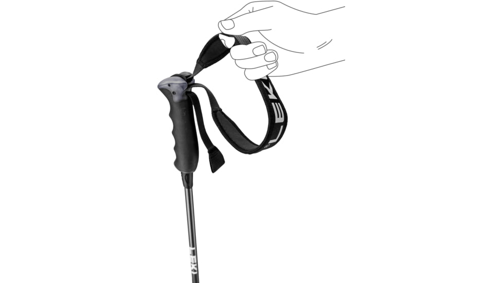 Leki Neolite Carbon Trekking Poles, 130cm, Black/Neongreen, 65348321130