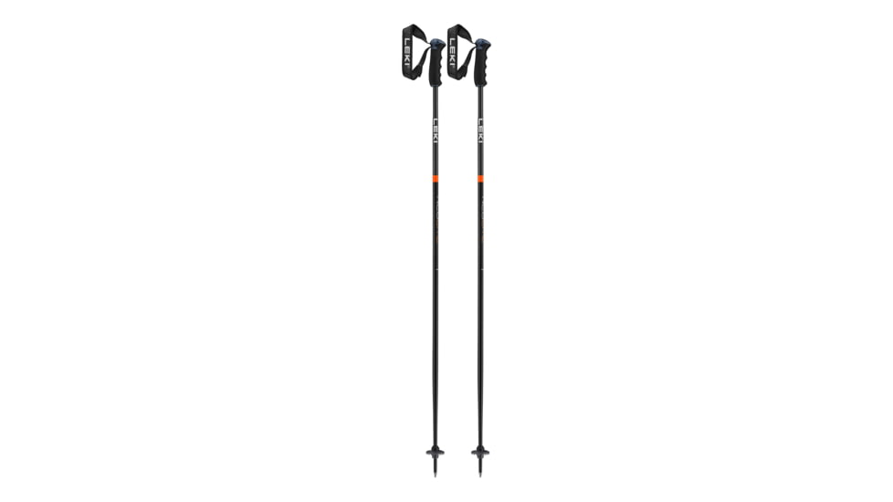 Leki Neolite Airfoil Trekking Poles, Black/Anthracite/Orange, 135cm, 65348241135