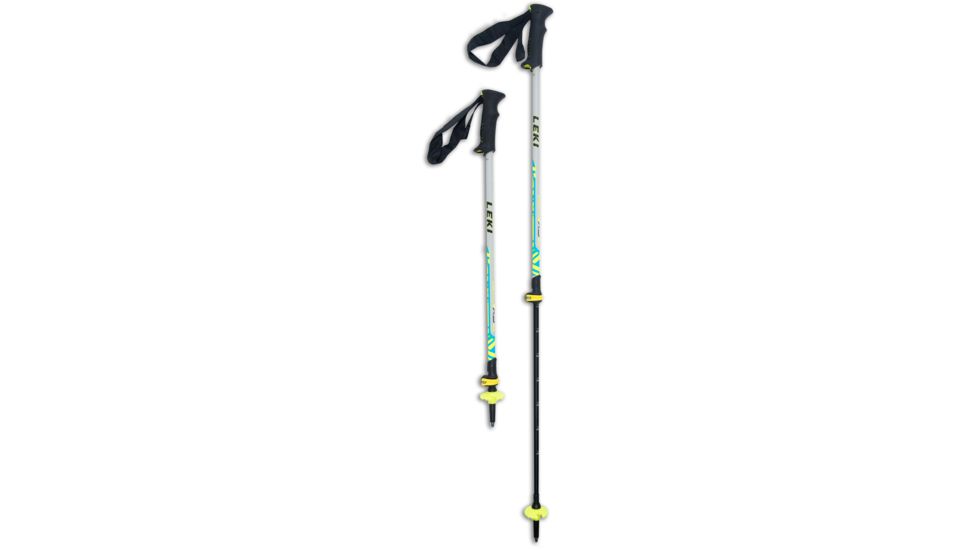 Leki Vario XS Trekking Poles - Kid's-White/Blue-110 cm