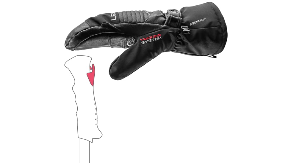 Leki Xplore S Mitt Gloves - Mens, Black, 8, 653840601080