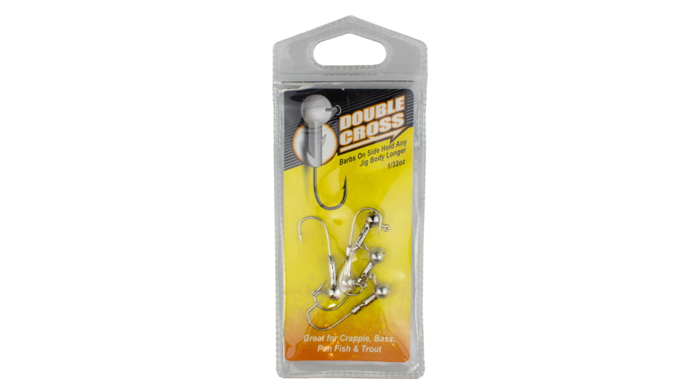 Leland Crappie Magnet Double Cross-5pk, 1/32 oz Nickel, 11037