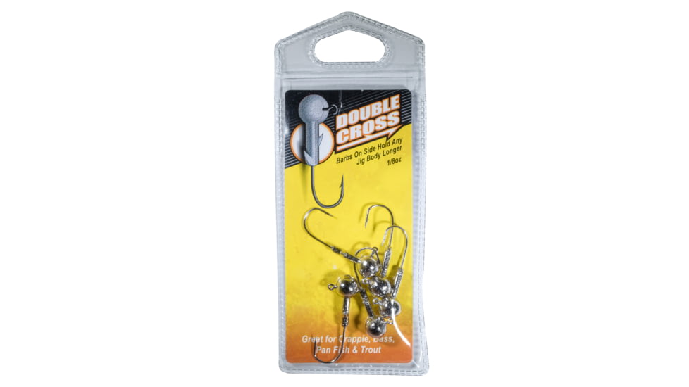 Leland Crappie Magnet Double Cross-5pk, 1/8 oz Nickel, 11021