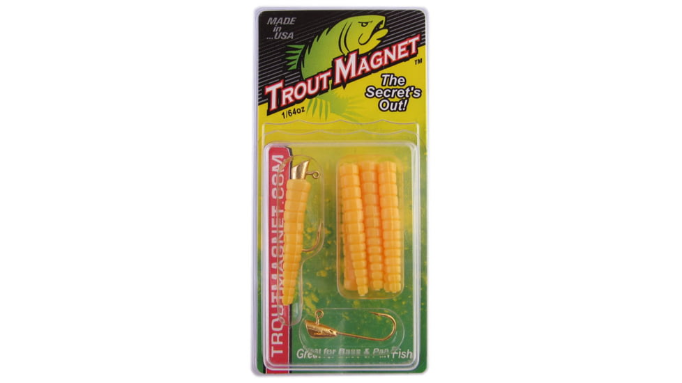 Leland Trout Magnet 9 Pc. Pack, 1/64 oz, 7 Bodies and 2-1/64 oz Size 8 Jigheads, Salmon Fix, 87321