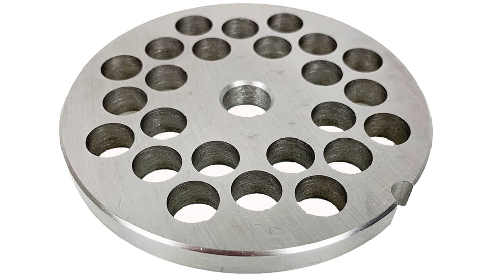 LEM Products #32 Grinder Plate - 1/2in Hole Size, Salvinox SS, 482SS-SAL