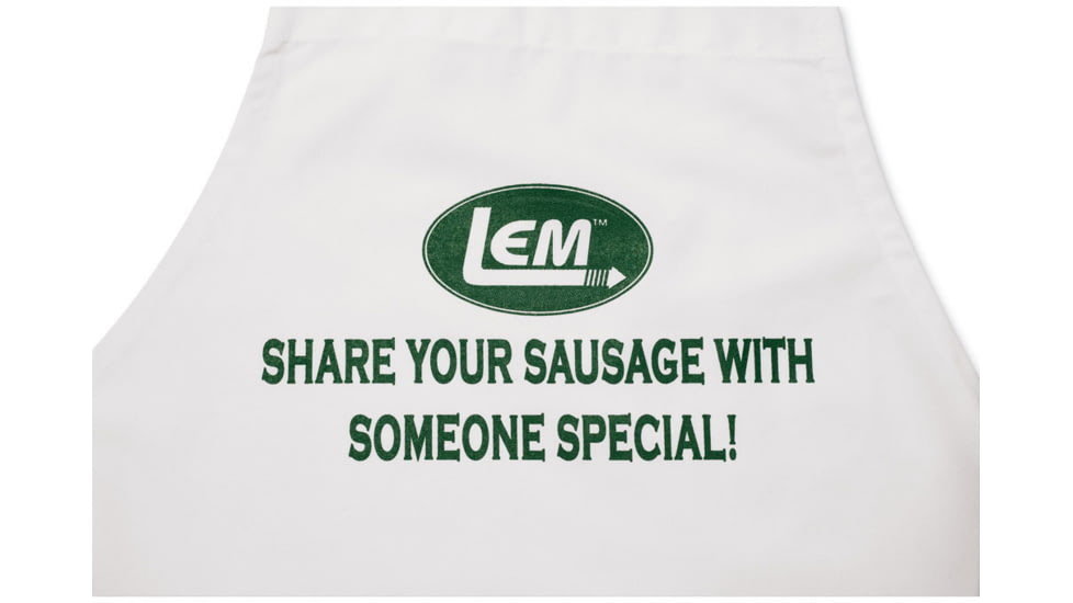 LEM Products Apron - Share Your Sausage with Someone Special, White, 1138