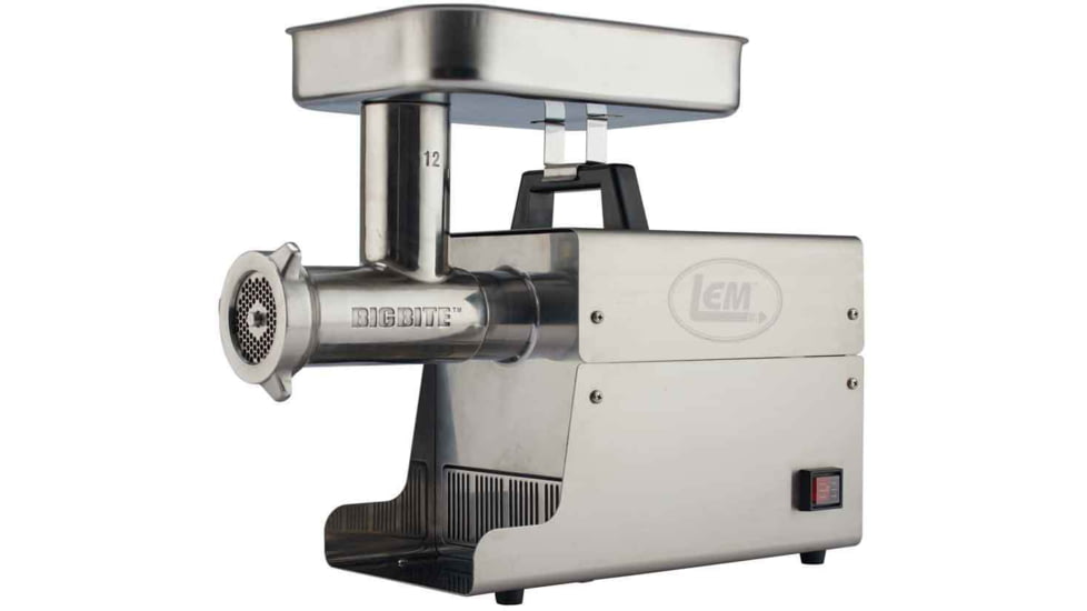 LEM Products Big Bite #12 0.75HP Stainless Steel Electric Grinder, Stainless, 17801