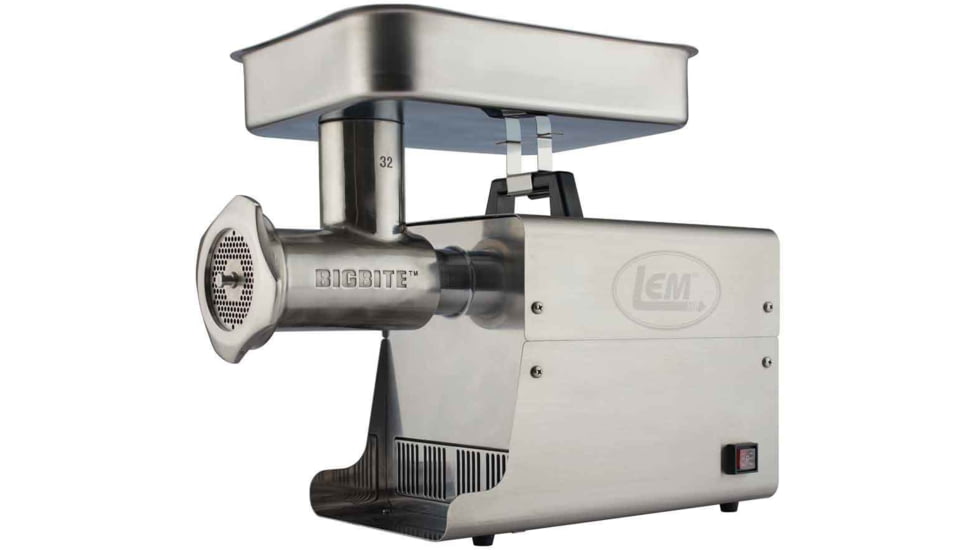 LEM Products Big Bite #32 1.5HP Stainless Steel Electric Grinder, Stainless, 17821