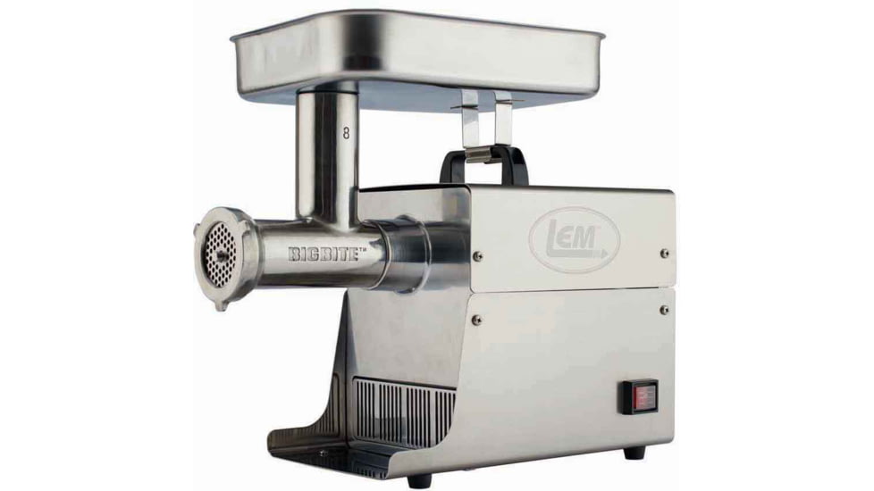 LEM Products Big Bite #8 0.5HP Stainless Steel Electric Grinder, Stainless, 17791