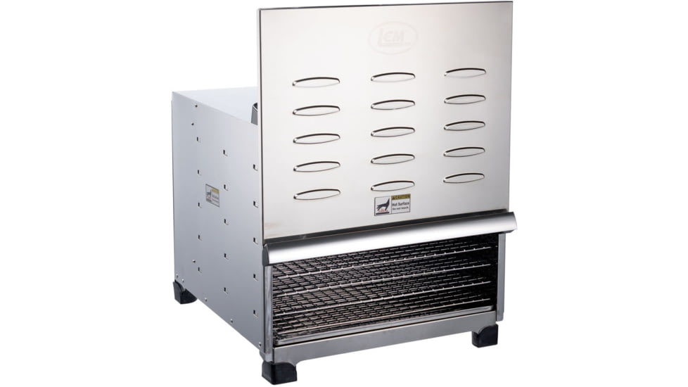 LEM Products Big Bite Digital 10 Chrome Tray Dehydrator, Stainless Steel, 1154