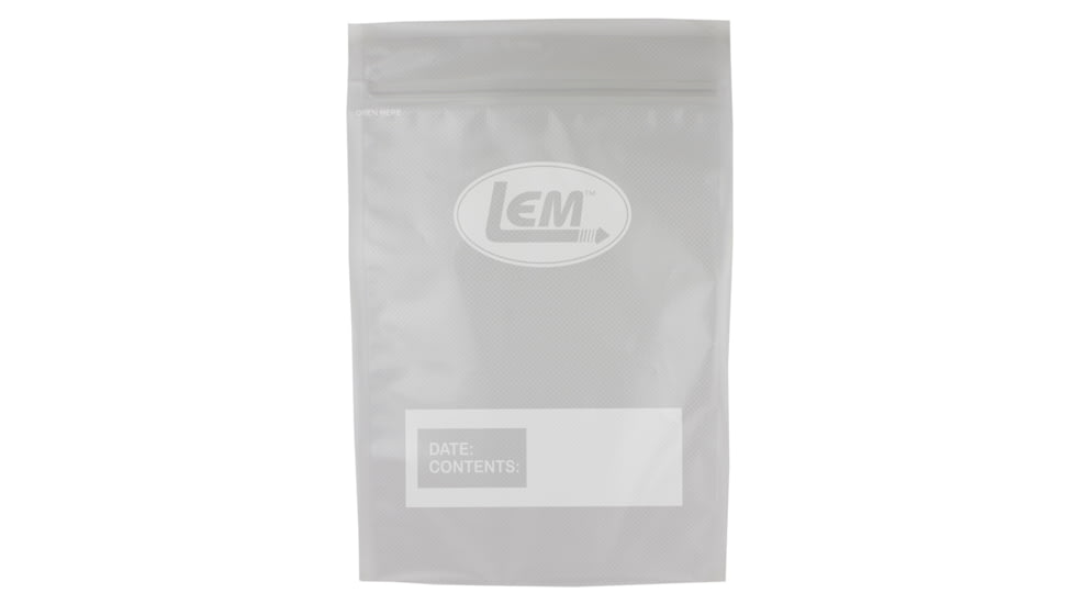 LEM Products Gallon Zipper Top Vacuum Bags 11inx16in, 20 - Count, 1820