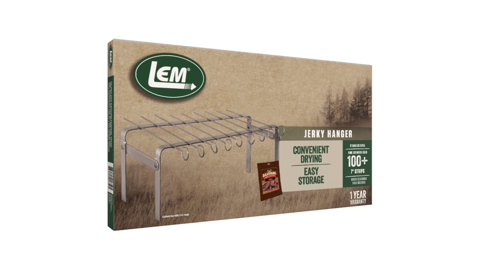 LEM Products LEM Products Jerky Hanger With 9 Skewers and Seasoning, Stainless, 1759
