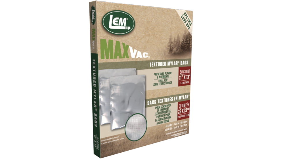 LEM Products MaxVac Textured Mylar Bags