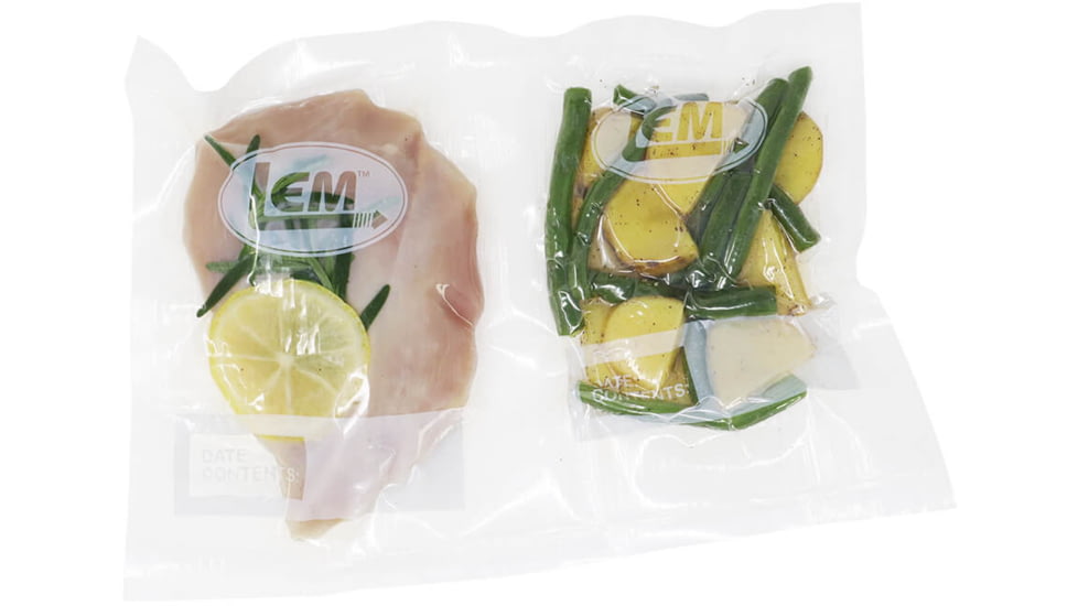 LEM Products Maxvac Portion Vacuum 2 Bag Rolls, 11in x 16ft, Clear, 1523