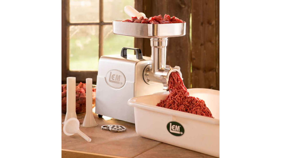 LEM Products Mighty Bite #8 Aluminum Grinder, Aluminum, 1158