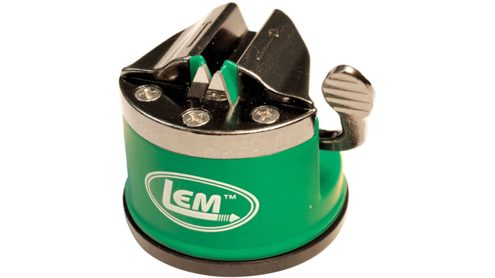 LEM Products Portable Countertop Knife Sharpener, Green, 980