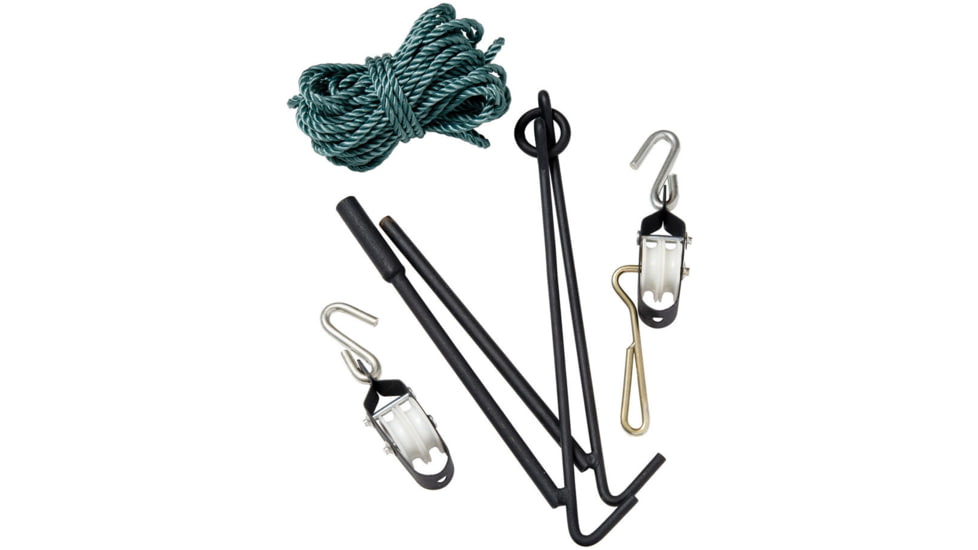 LEM Products Rope Hoist and Collapsible Gambrel, Black, 338