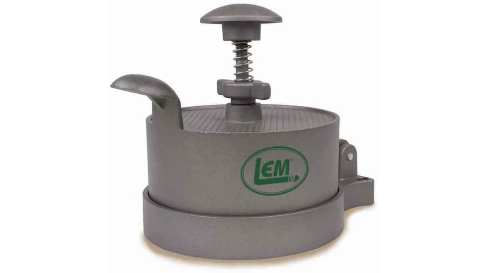 LEM Products Spring Loaded Burger Press, Cast Iron, 1261