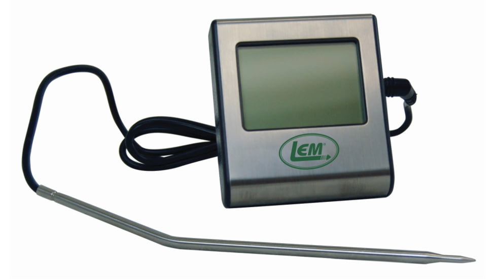 LEM Products Thermometer w/ Alarm and Timer, Stainless, 1423