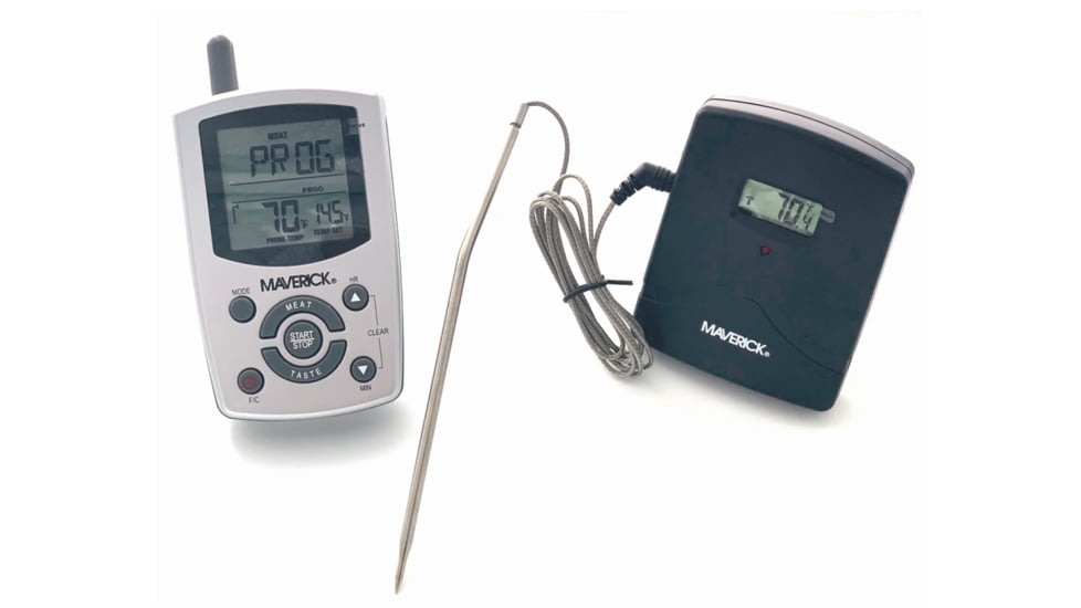 LEM Products Thermometer w/ Remote Timer and Alarm, Black Thermometer, White Alarm, 601