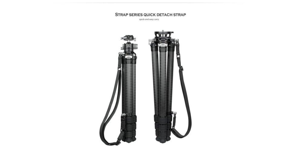 Leofoto 36LS Push Button Quick Detach Modular Tripod Strap, Black, Strap-36LS