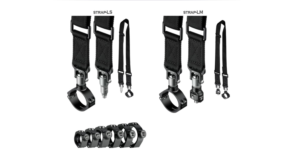 Leofoto 36LS Push Button Quick Detach Modular Tripod Strap, Black, Strap-36LS