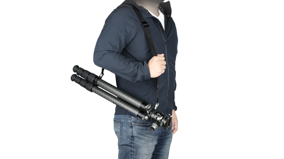 Leofoto 36LS Push Button Quick Detach Modular Tripod Strap, Black, Strap-36LS