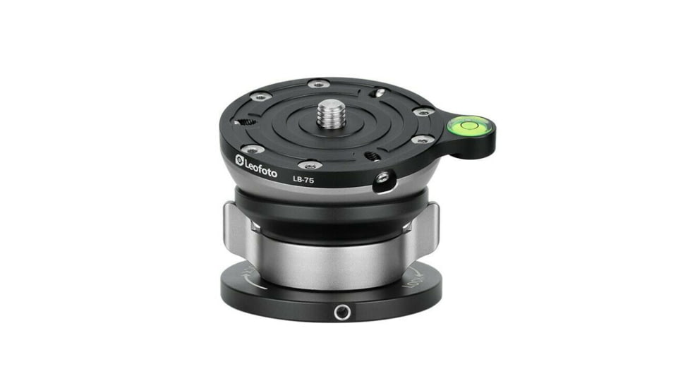 Leofoto LB-75 Leveling Head w/ Butterfly Handle, Black, LB-75