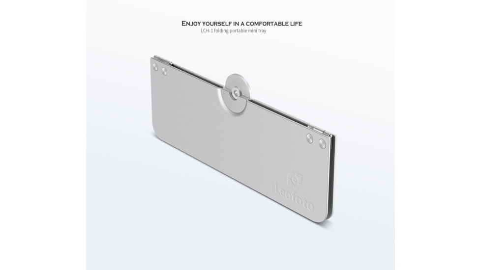 Leofoto LCH-1 Folding Portable Mini Tray/ Table, 1/4 Mounting, Black, LCH-1