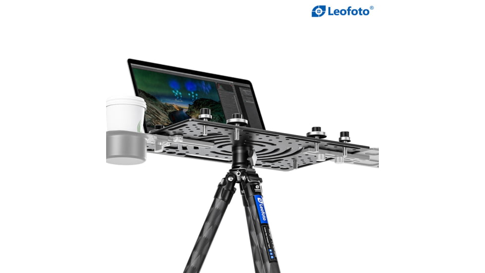 Leofoto LCH-3 Ultimate Laptop Tray, 1/4 and 3/8, Black, LCH-3