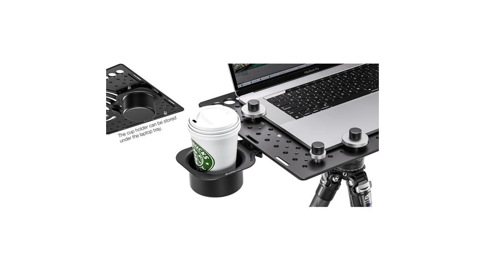 Leofoto LCH-3Kit Ultimate Laptop Tray Kit, 1/4 and 3/8, Black, LCH-3-Kit