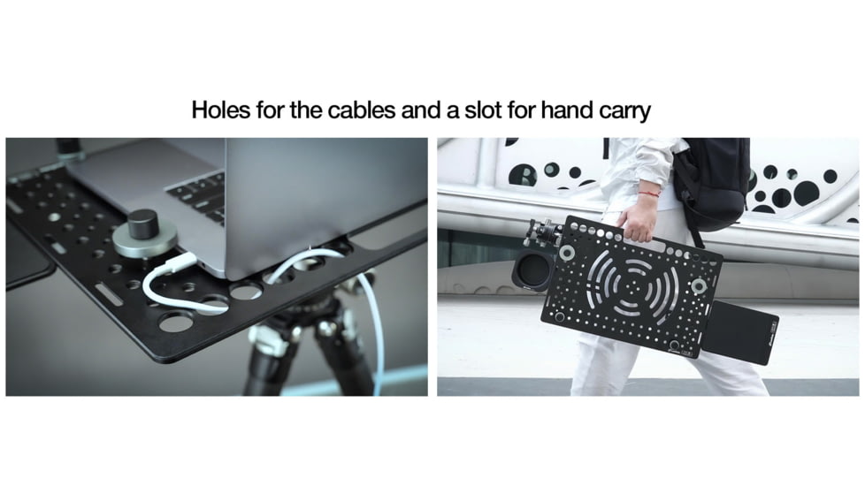 Leofoto LCH-3Kit Ultimate Laptop Tray Kit, 1/4 and 3/8, Black, LCH-3-Kit