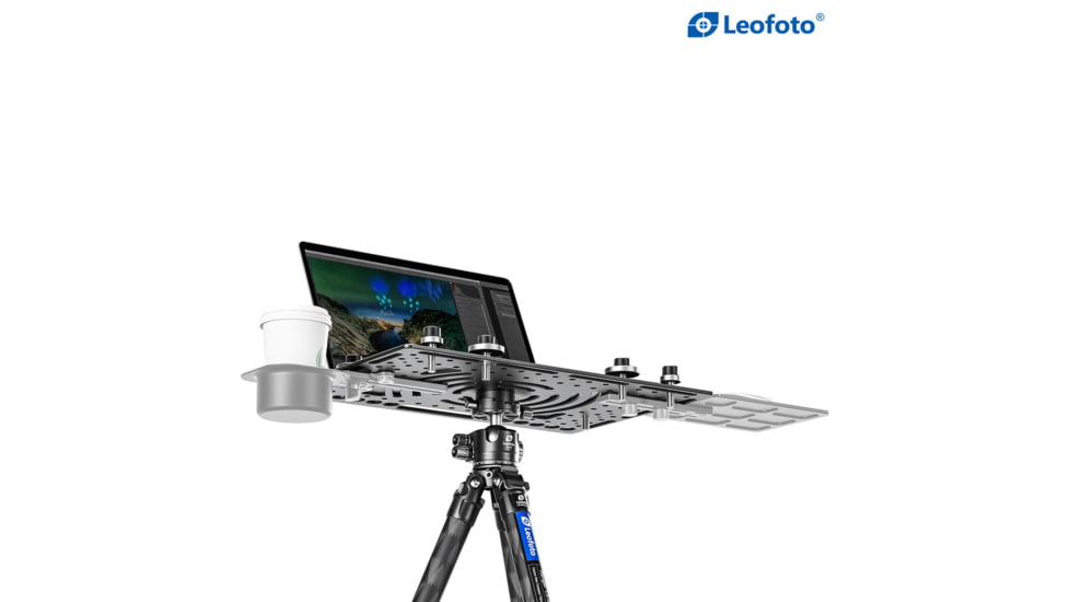 Leofoto LCH-3S Ultimate Laptop Tray, 1/4 and 3/8, Black, LCH-3S