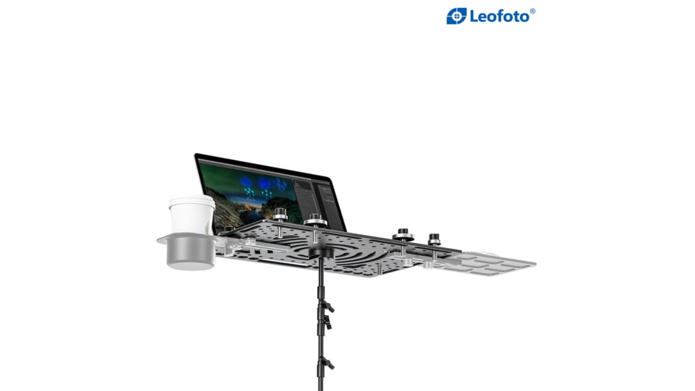 Leofoto LCH-3S Ultimate Laptop Tray, 1/4 and 3/8, Black, LCH-3S